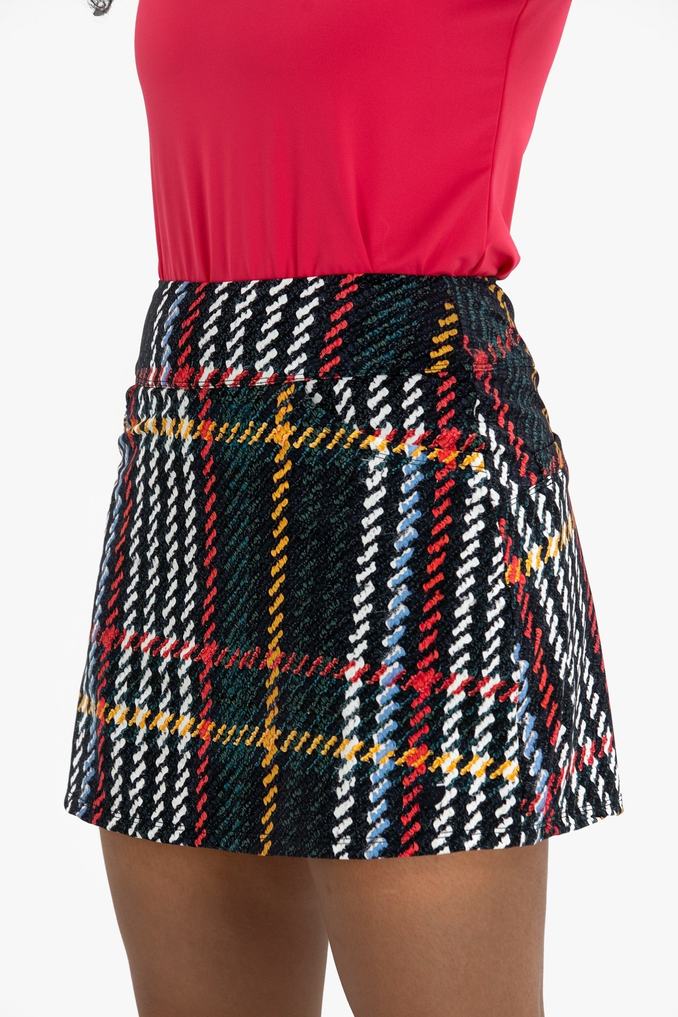 Plaid Print Skirt