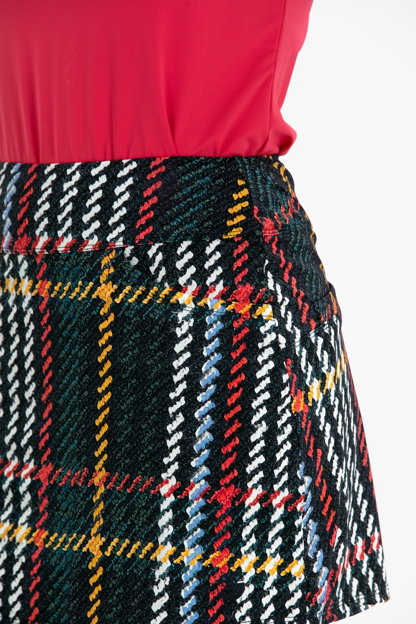 Plaid Print Skirt
