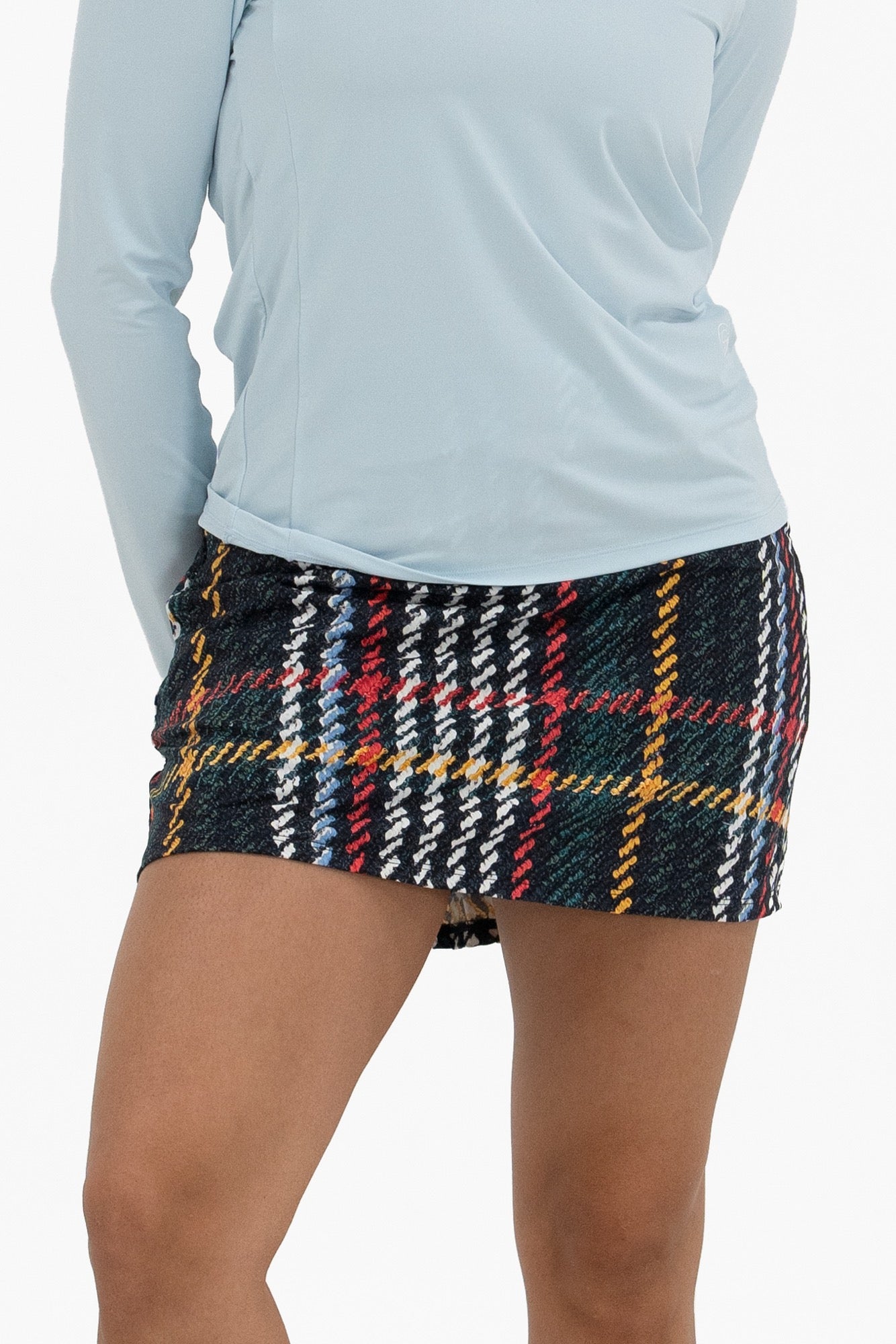 Plaid Print Skirt