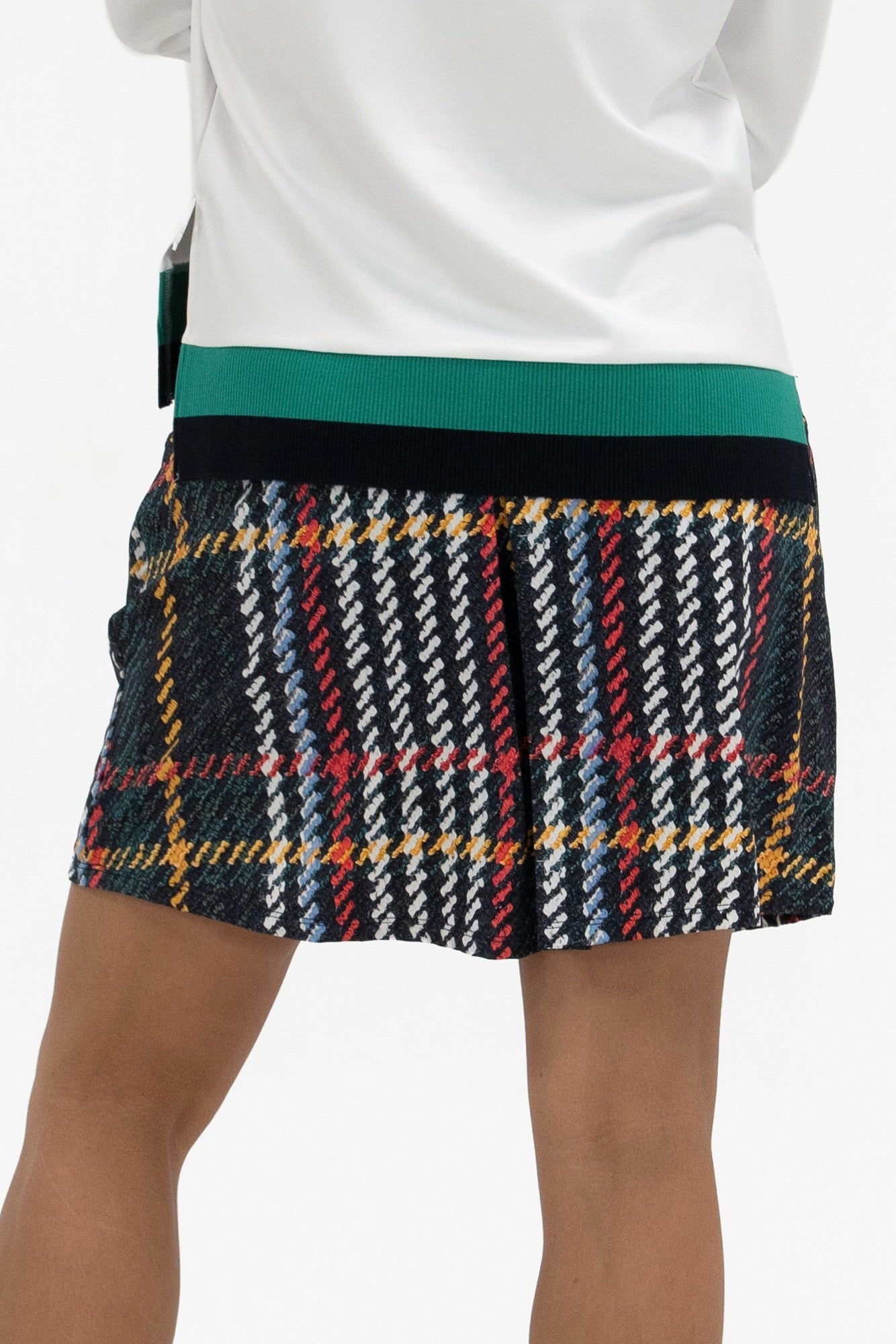 Plaid Print Skirt