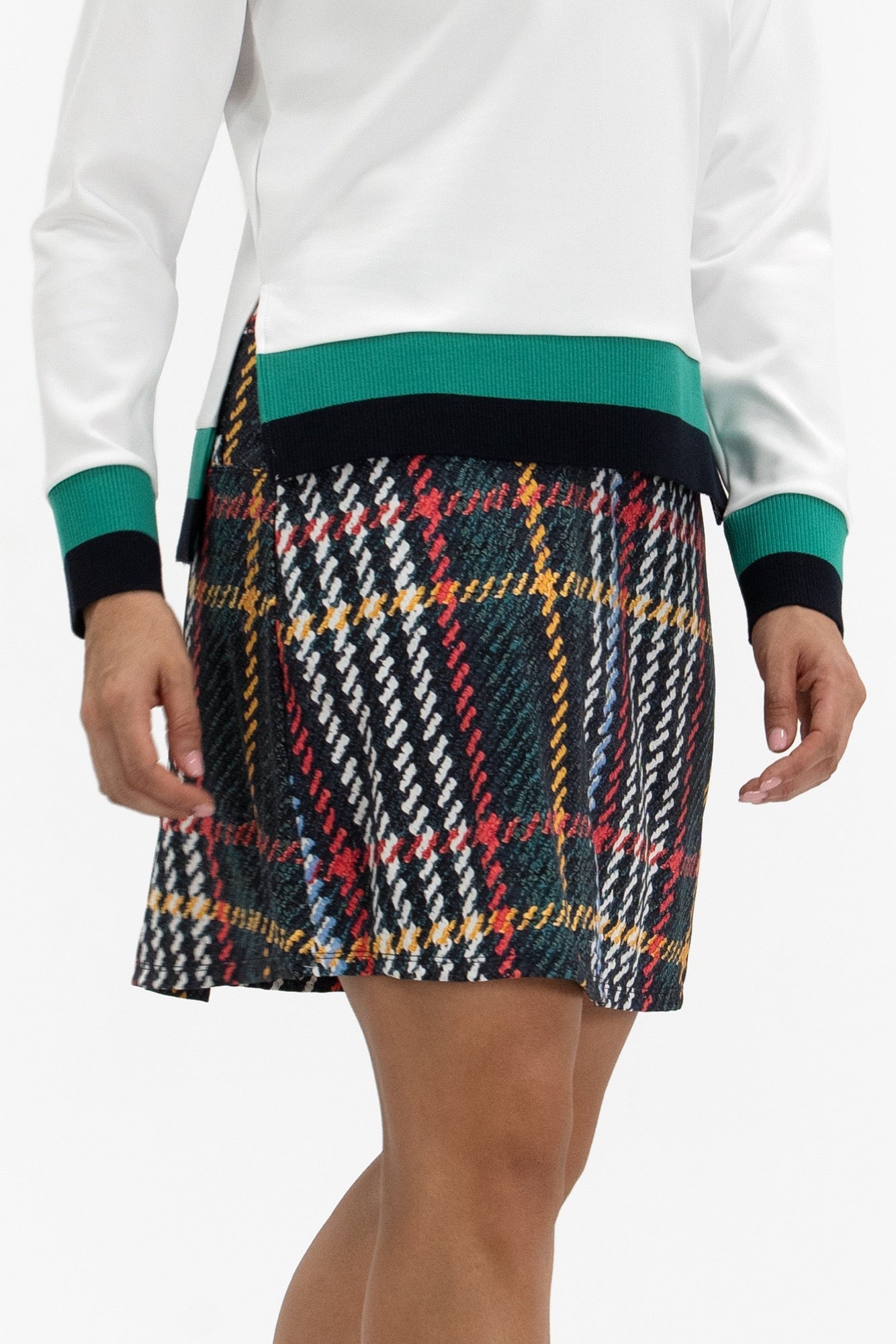 Plaid Print Skirt