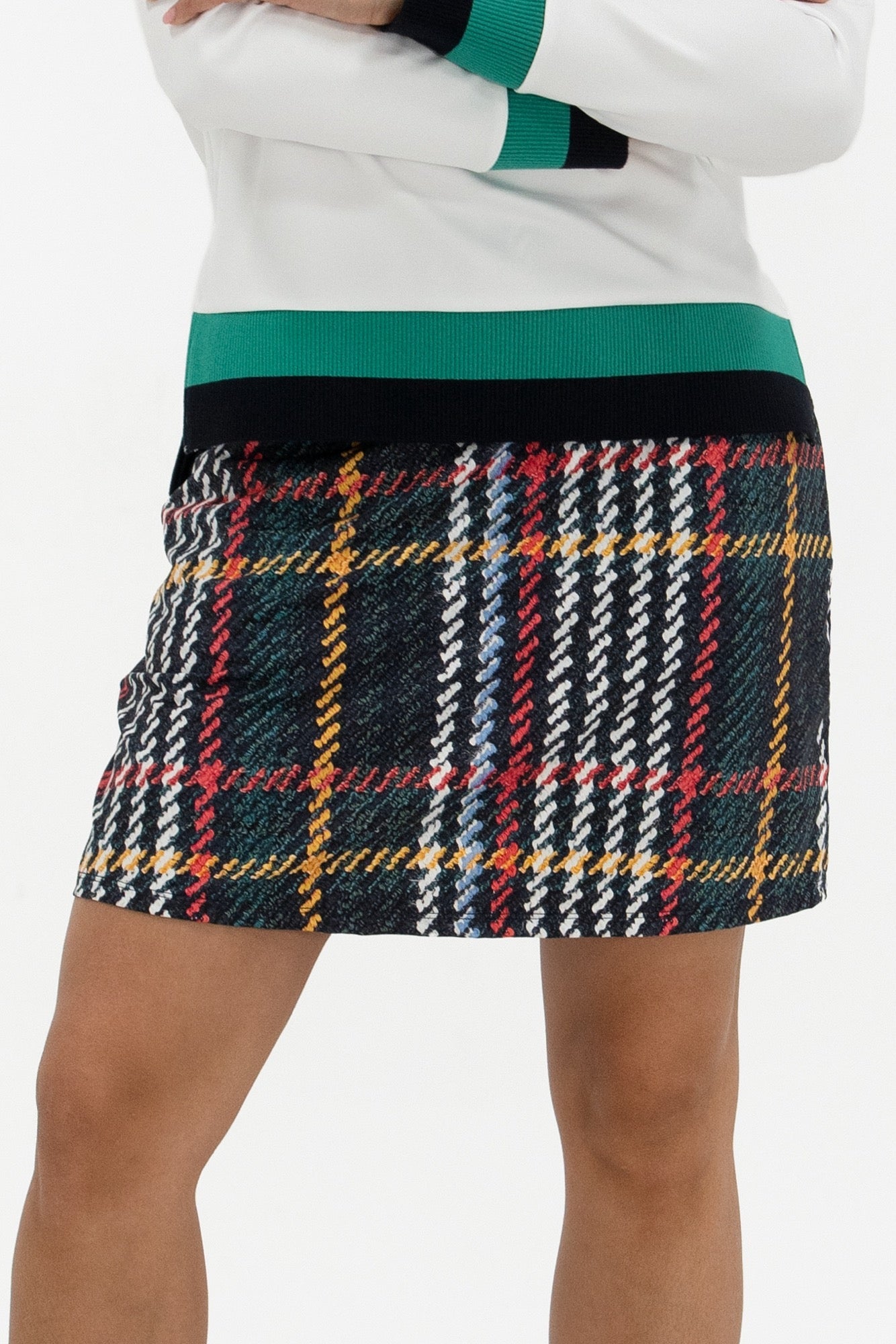Plaid Print Skirt