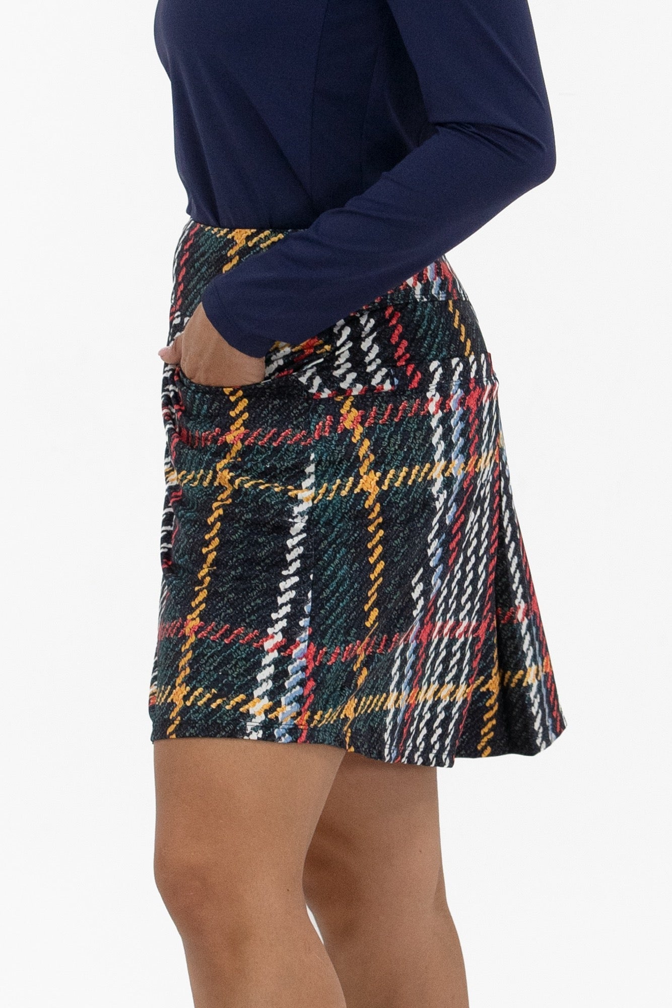 Plaid Print Skirt