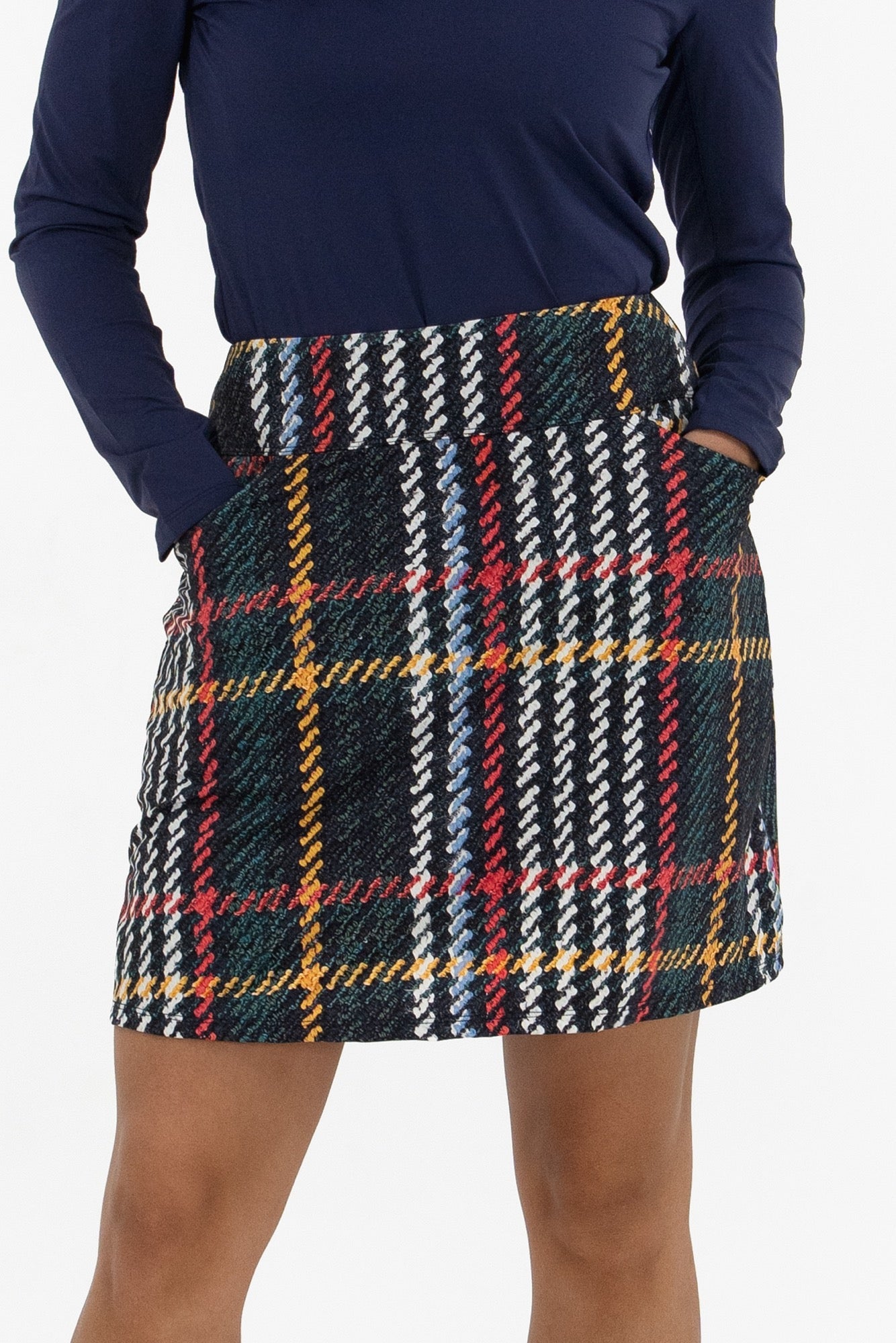 Plaid Print Skirt