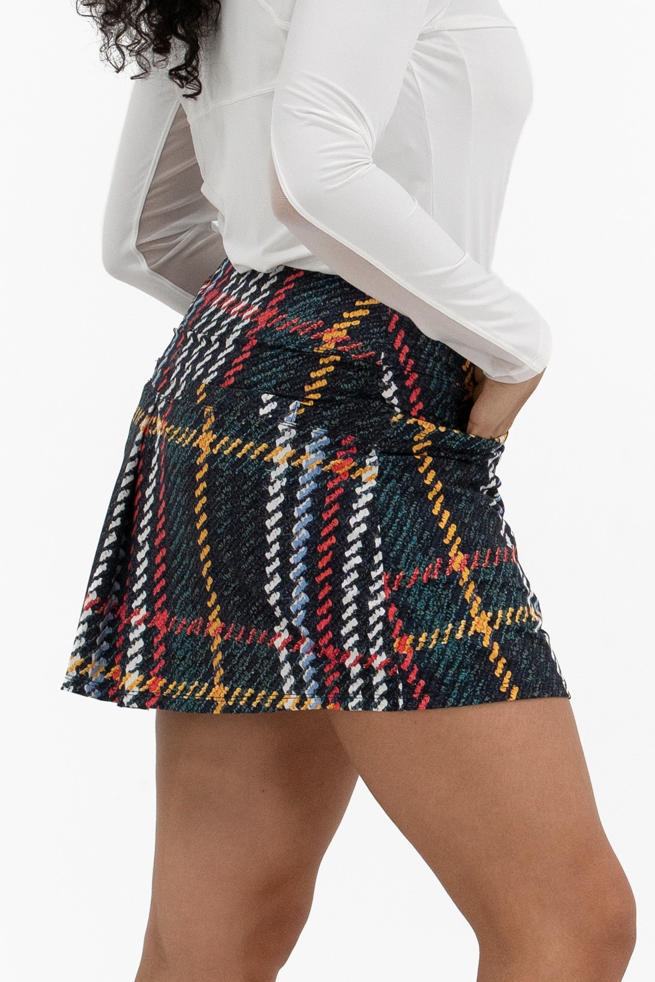 Plaid Print Skirt