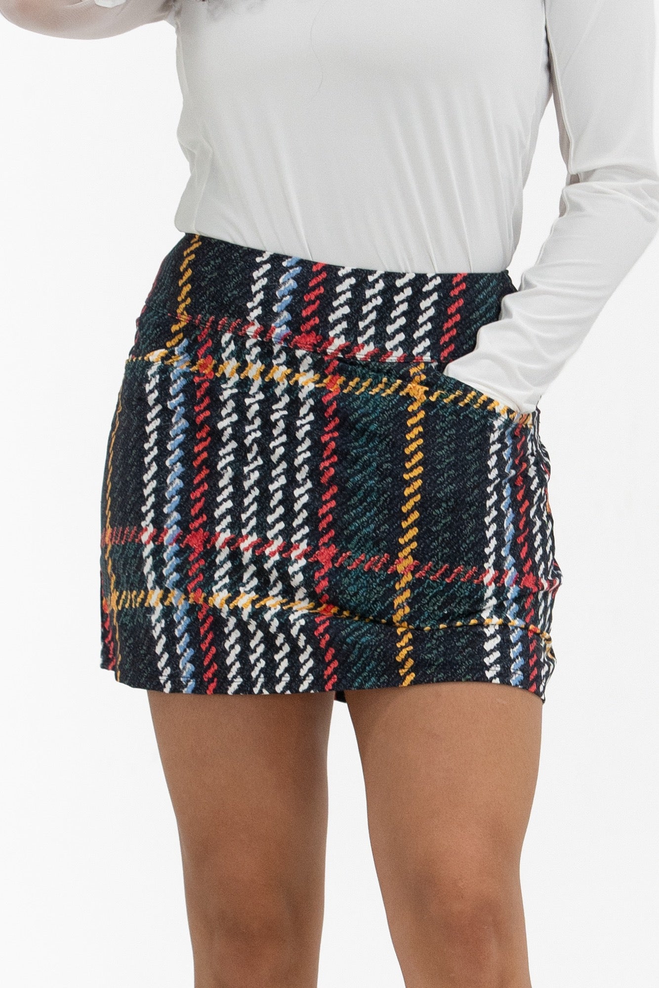 Plaid Print Skirt