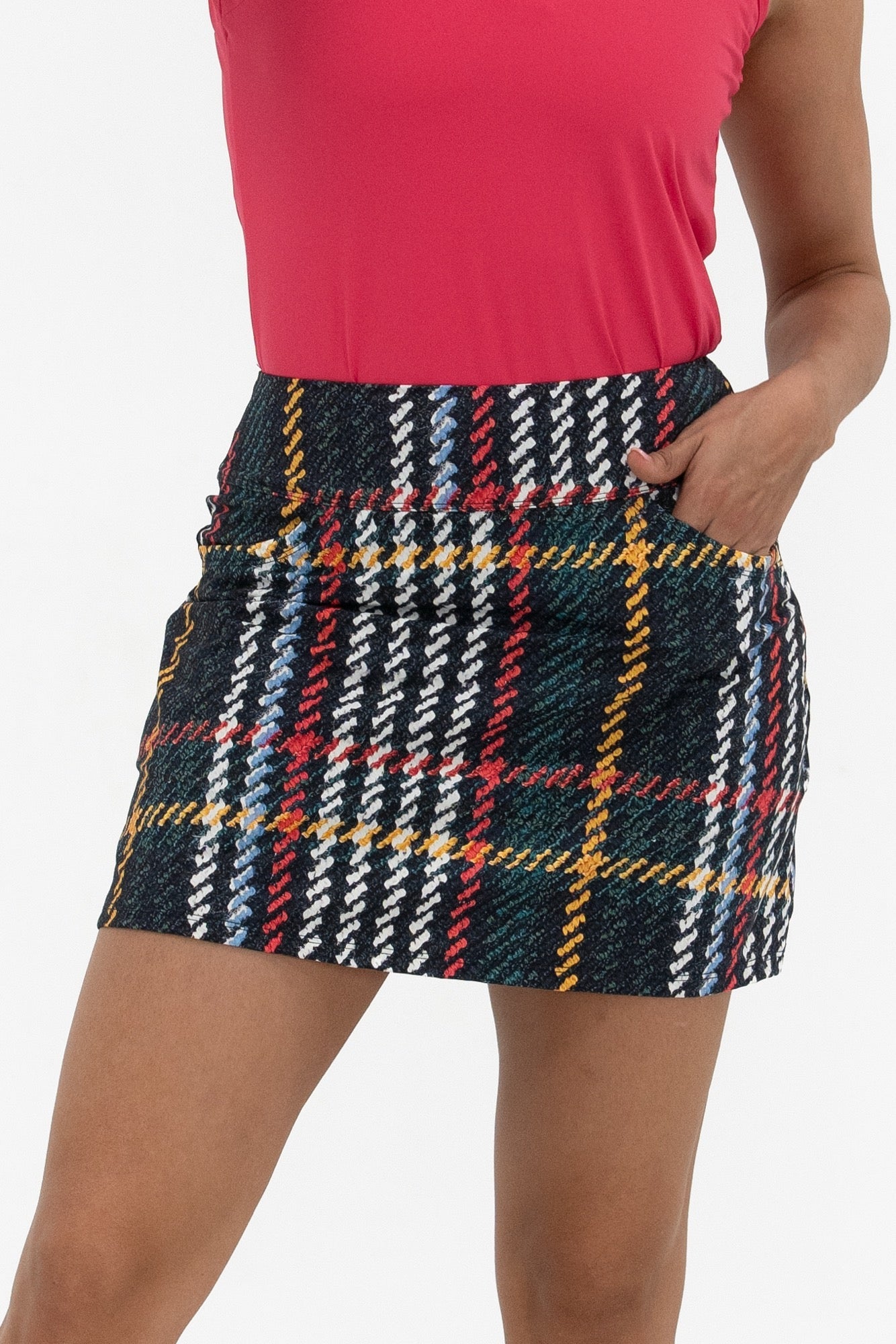 Plaid Print Skirt