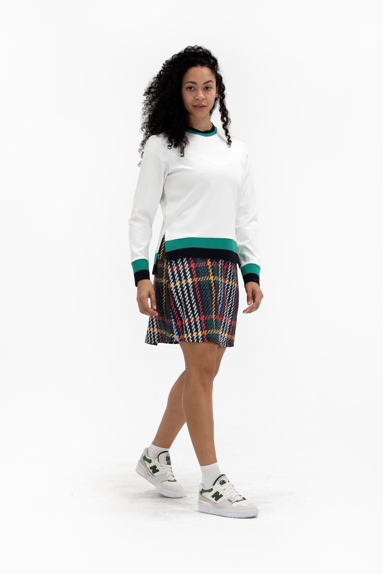 Plaid Print Skirt