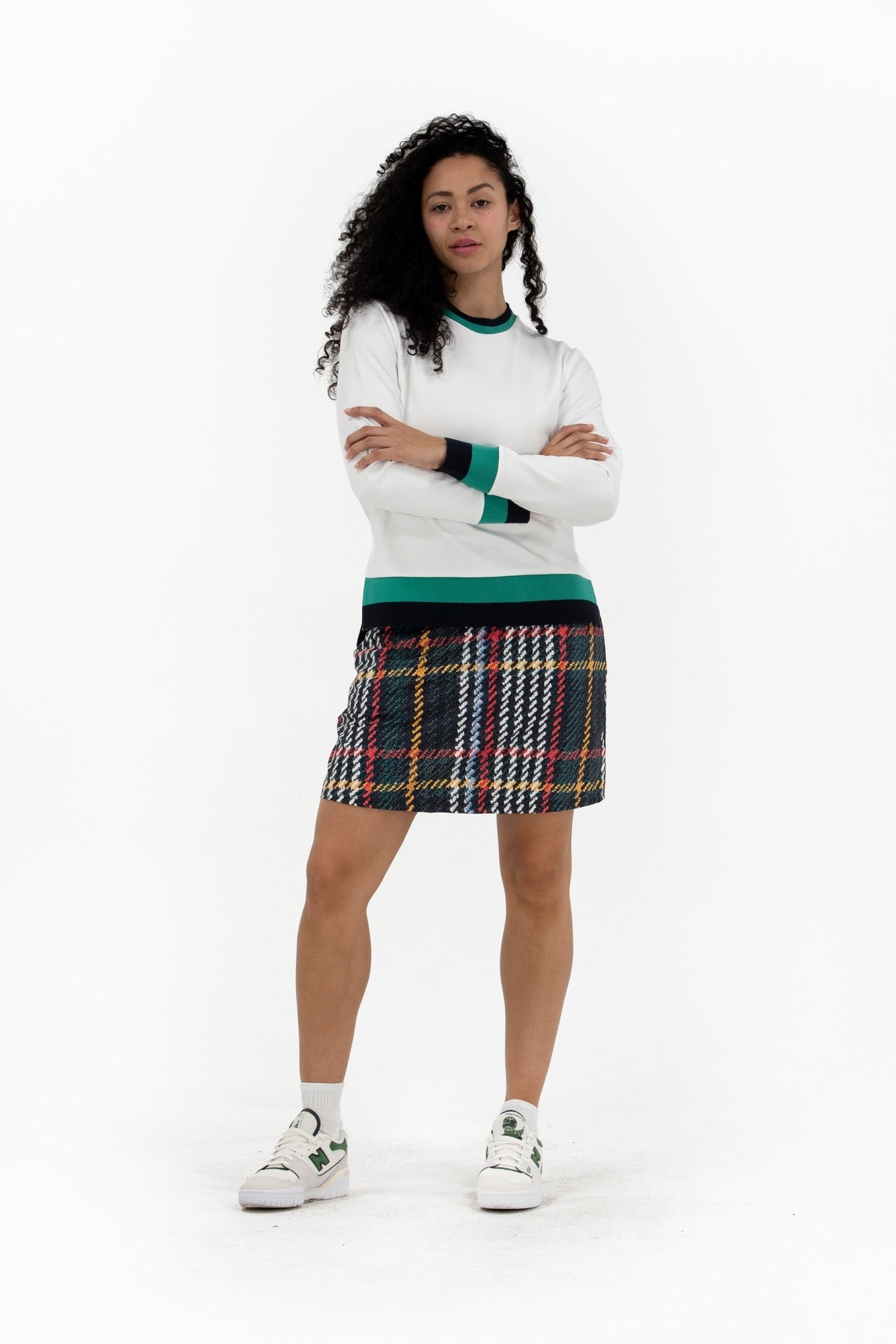 Plaid Print Skirt