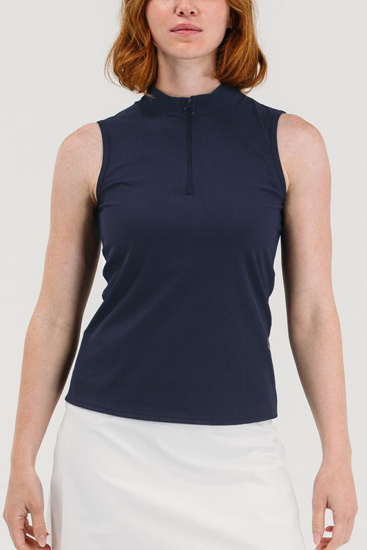 Rib SL Zip Polo