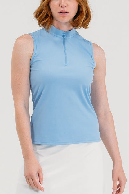 Rib SL Zip Polo