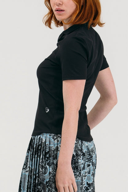 Rib SS Notch Collar Polo