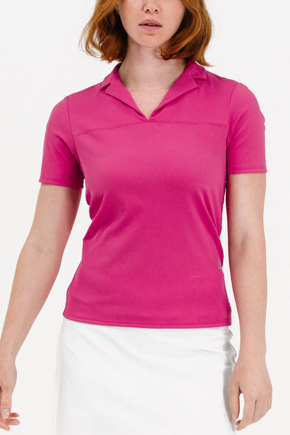 Rib SS Notch Collar Polo