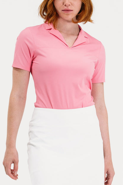 Rib SS Notch Collar Polo