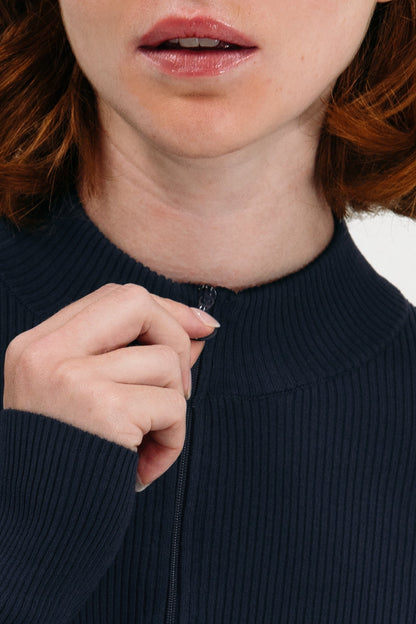 Knit Quarter Zip Solids