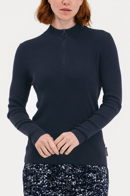 Knit Quarter Zip Solids
