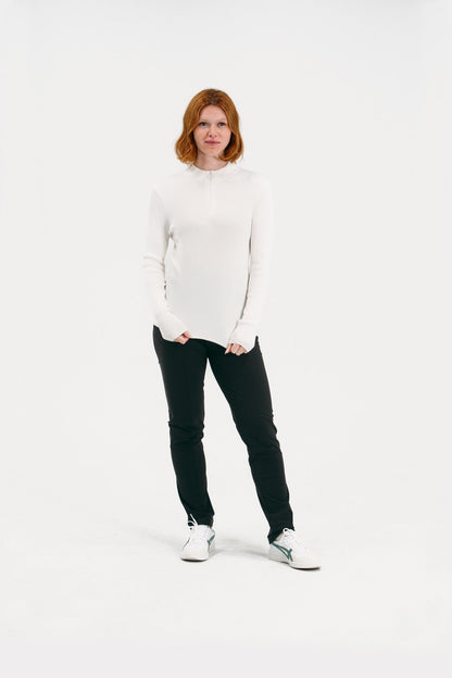 Knit Quarter Zip Solids