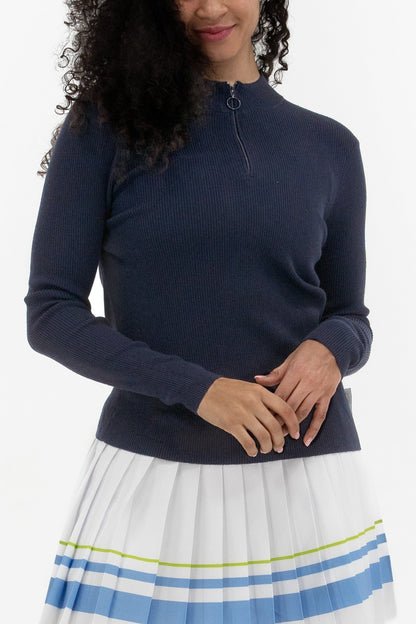 Knit Quarter Zip Solids