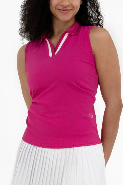 Rib SL V-Neck Polo