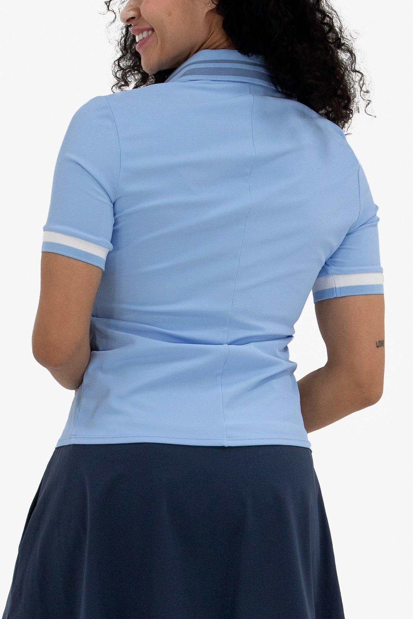 FG-0861SSBUTTONRIBPOLO-10 - GOLF LEAGUE