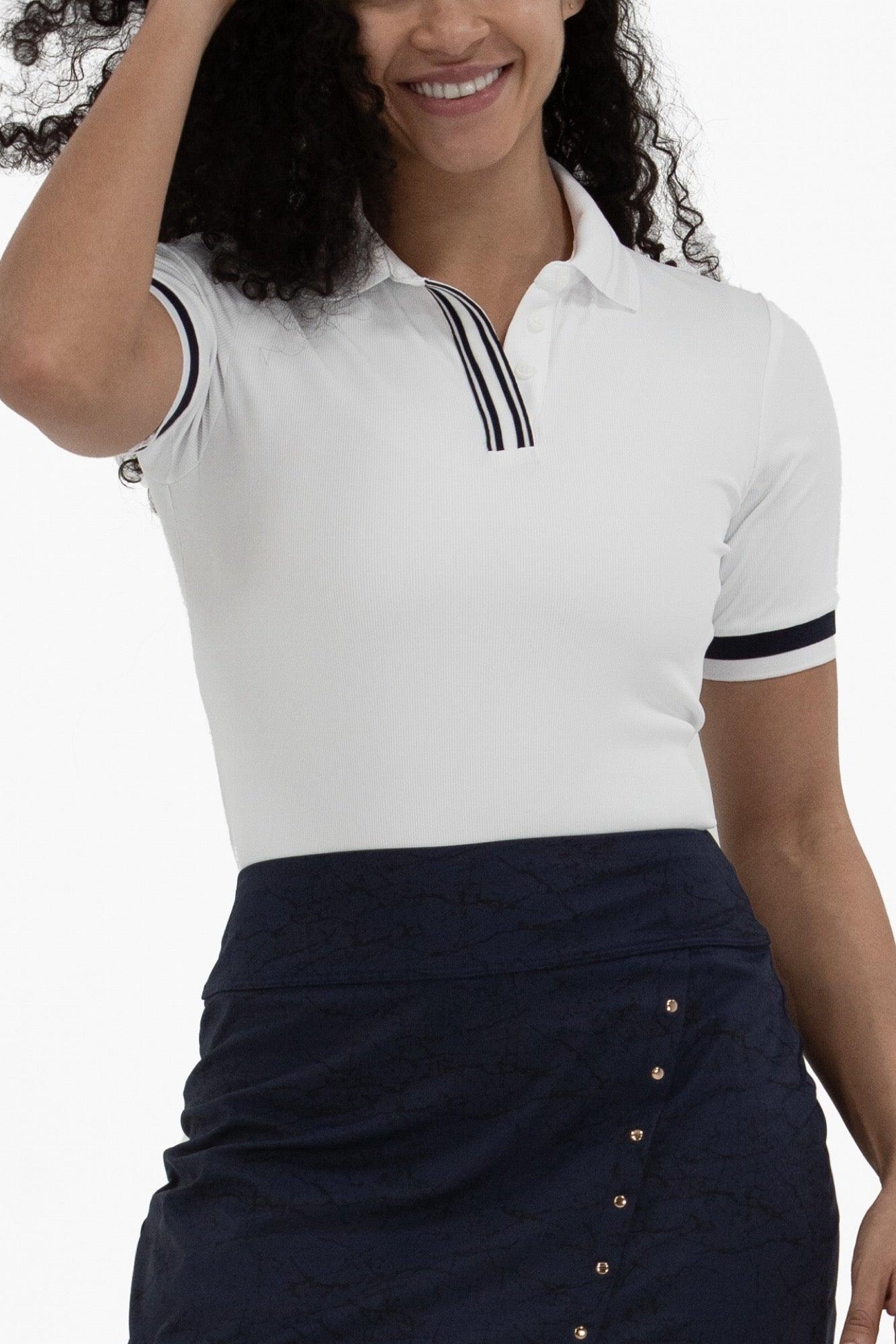 FG-0861SSBUTTONRIBPOLO-17 - GOLF LEAGUE