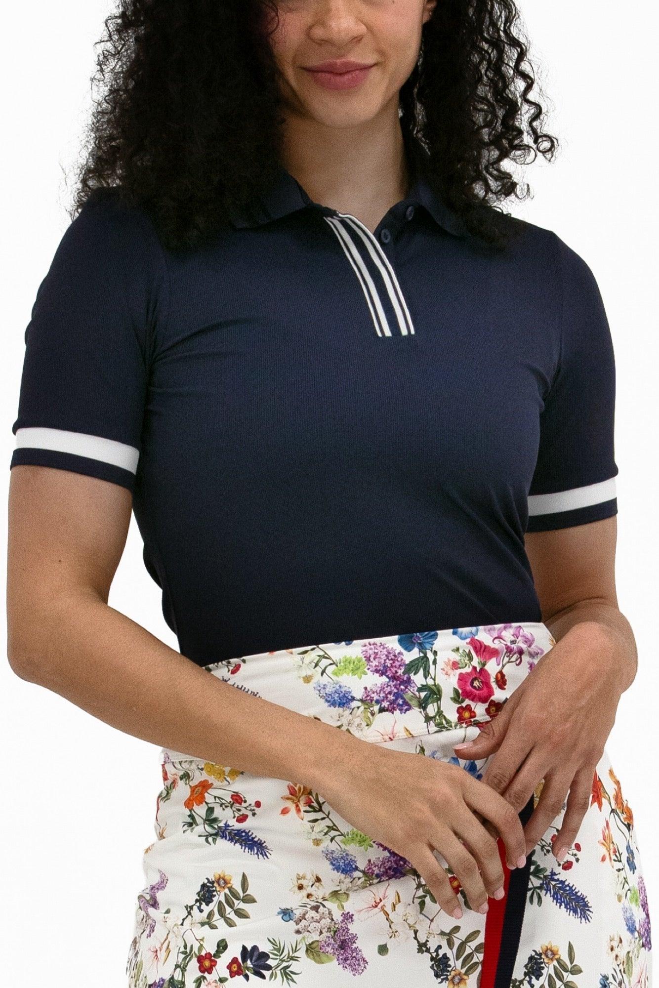 FG-0861SSBUTTONRIBPOLO-22 - GOLF LEAGUE