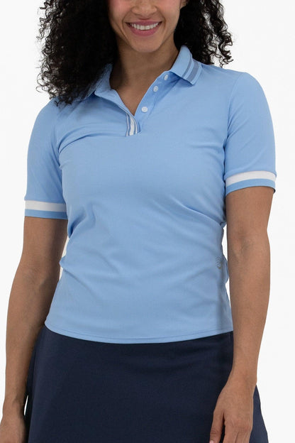 FG-0861SSBUTTONRIBPOLO-9 - GOLF LEAGUE
