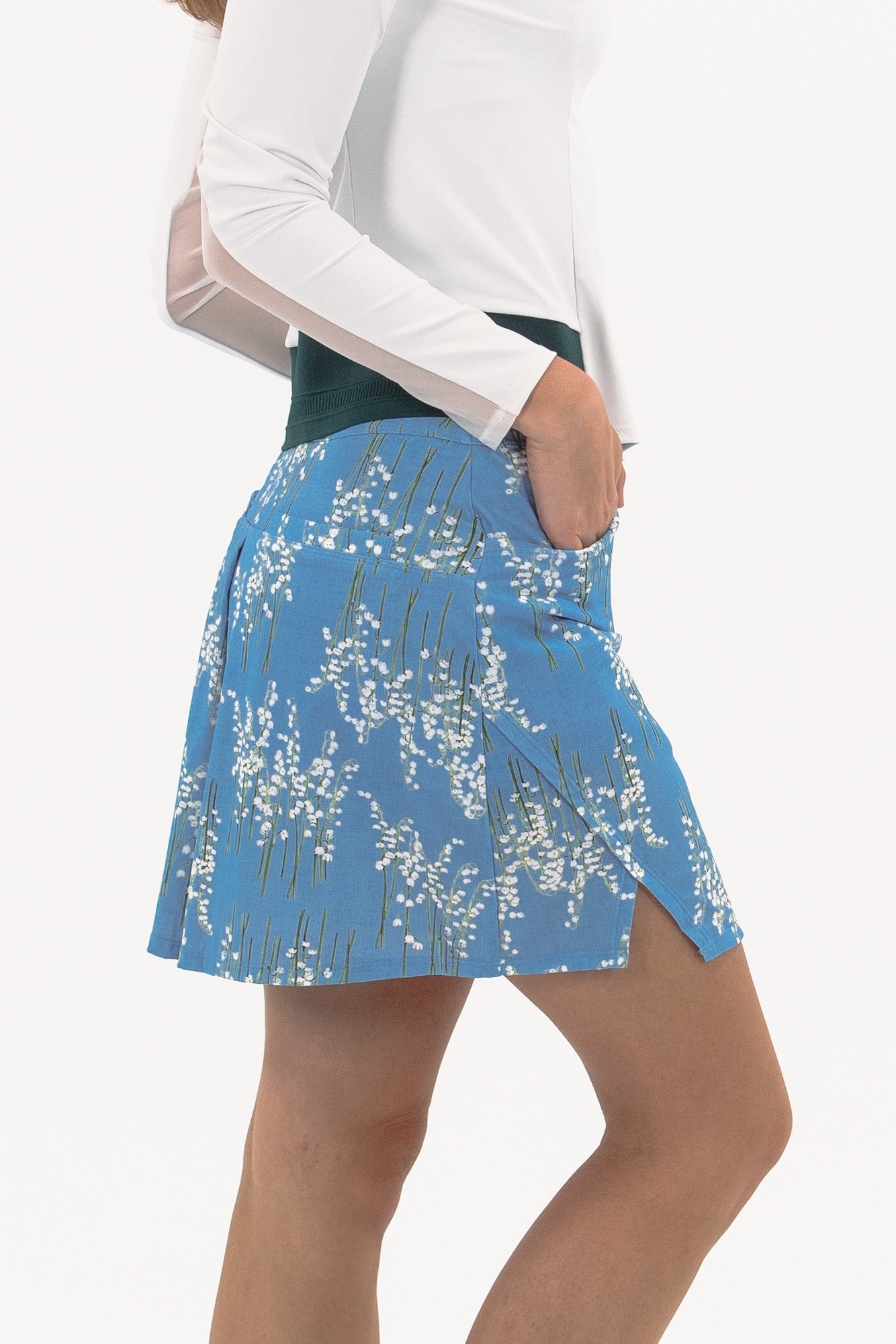 Notched Hem Skirt