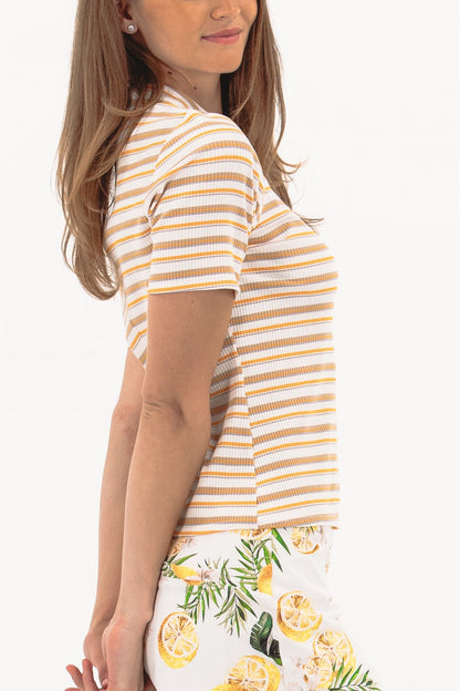 SS Stripe Rib Polo