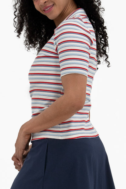 SS Stripe Rib Polo