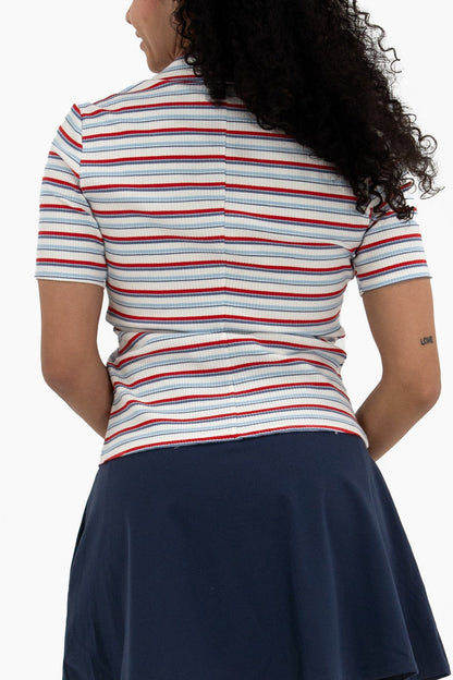 SS Stripe Rib Polo