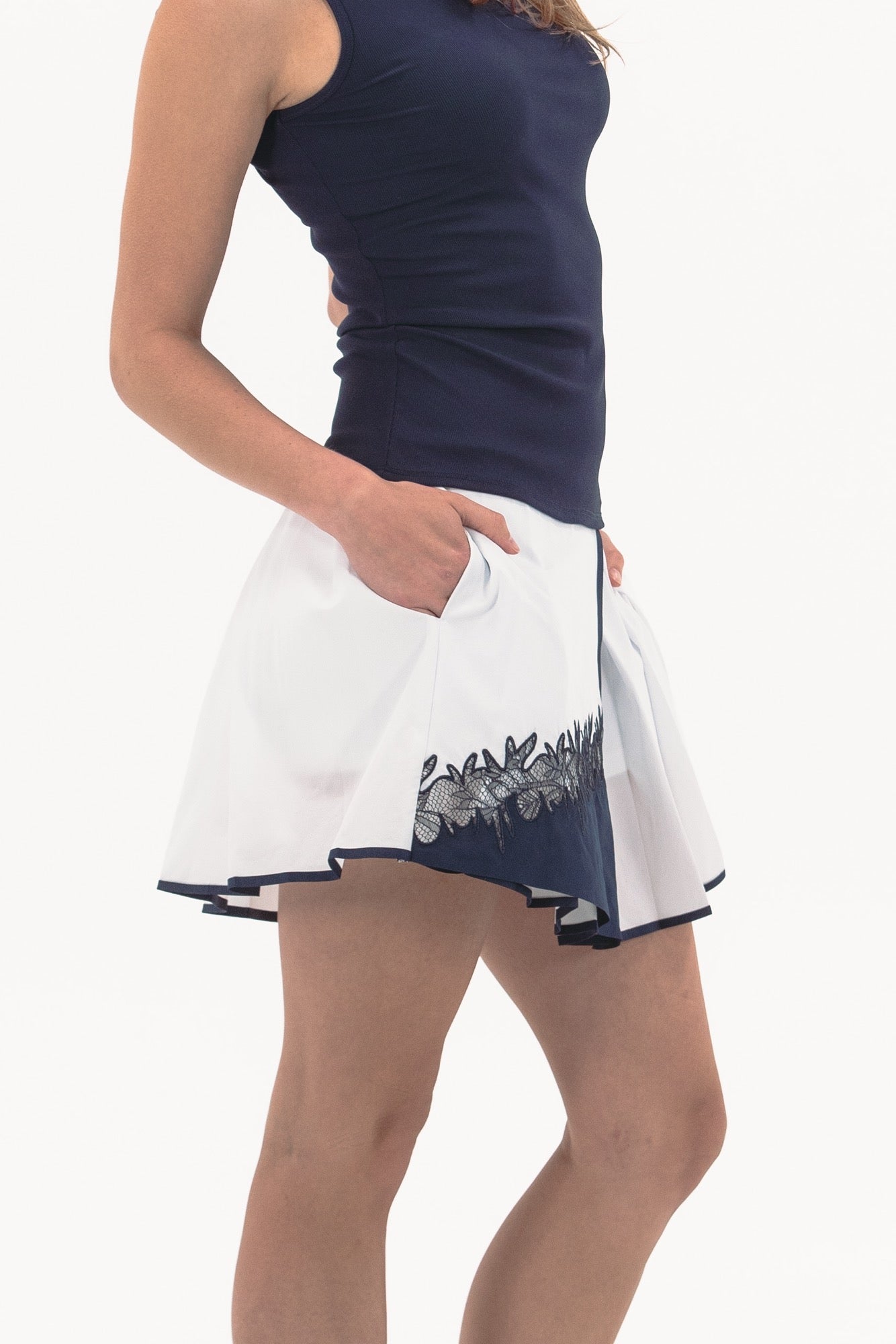 Lace Inset Skirt