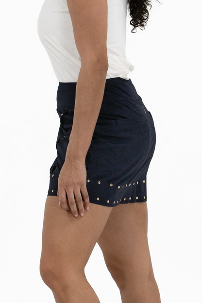 Studded Wrap Skirt