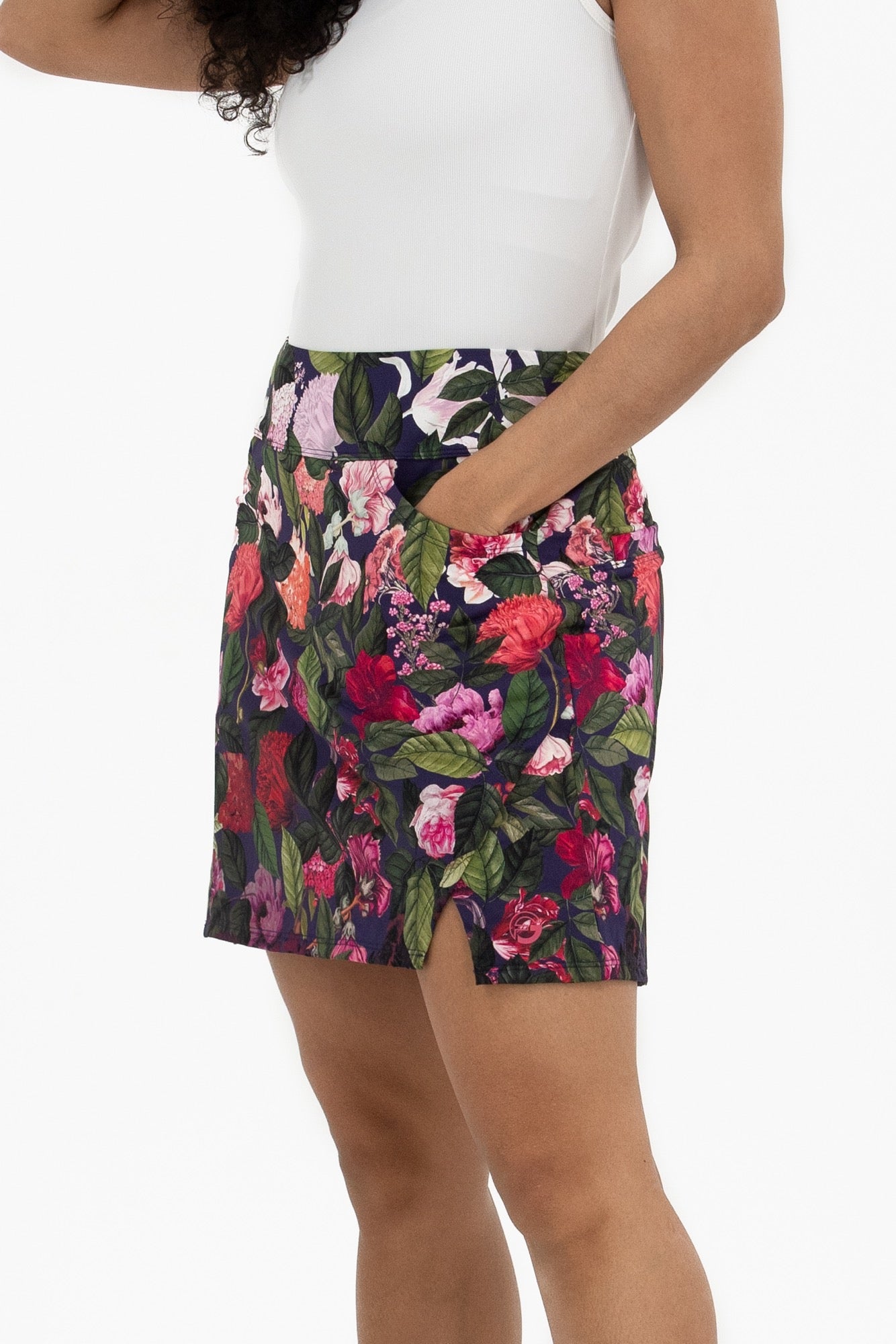 Notch Hem Skirt