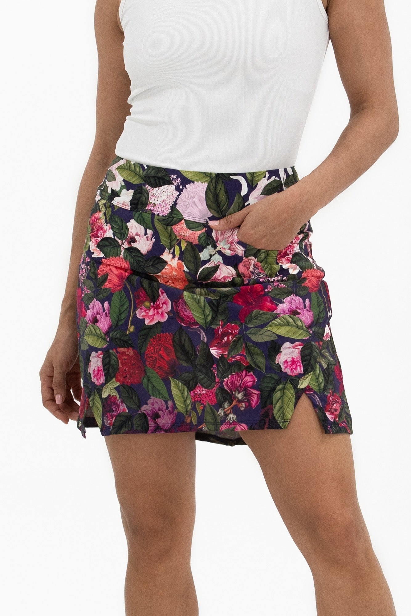Notch Hem Skirt