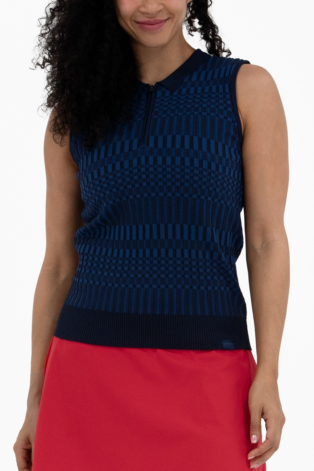 Sleeveless Knit Polo