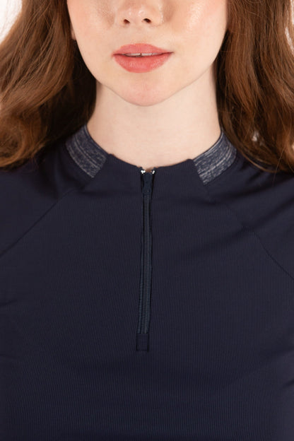 Rib SL Zip Polo