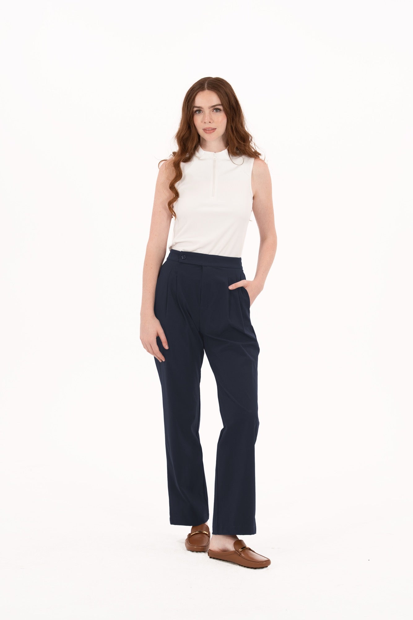 Rib SL Zip Polo