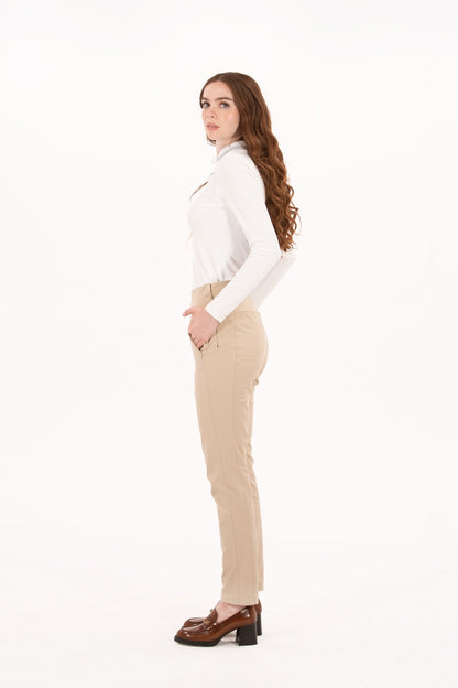 Rib LS Crew Neck Polo