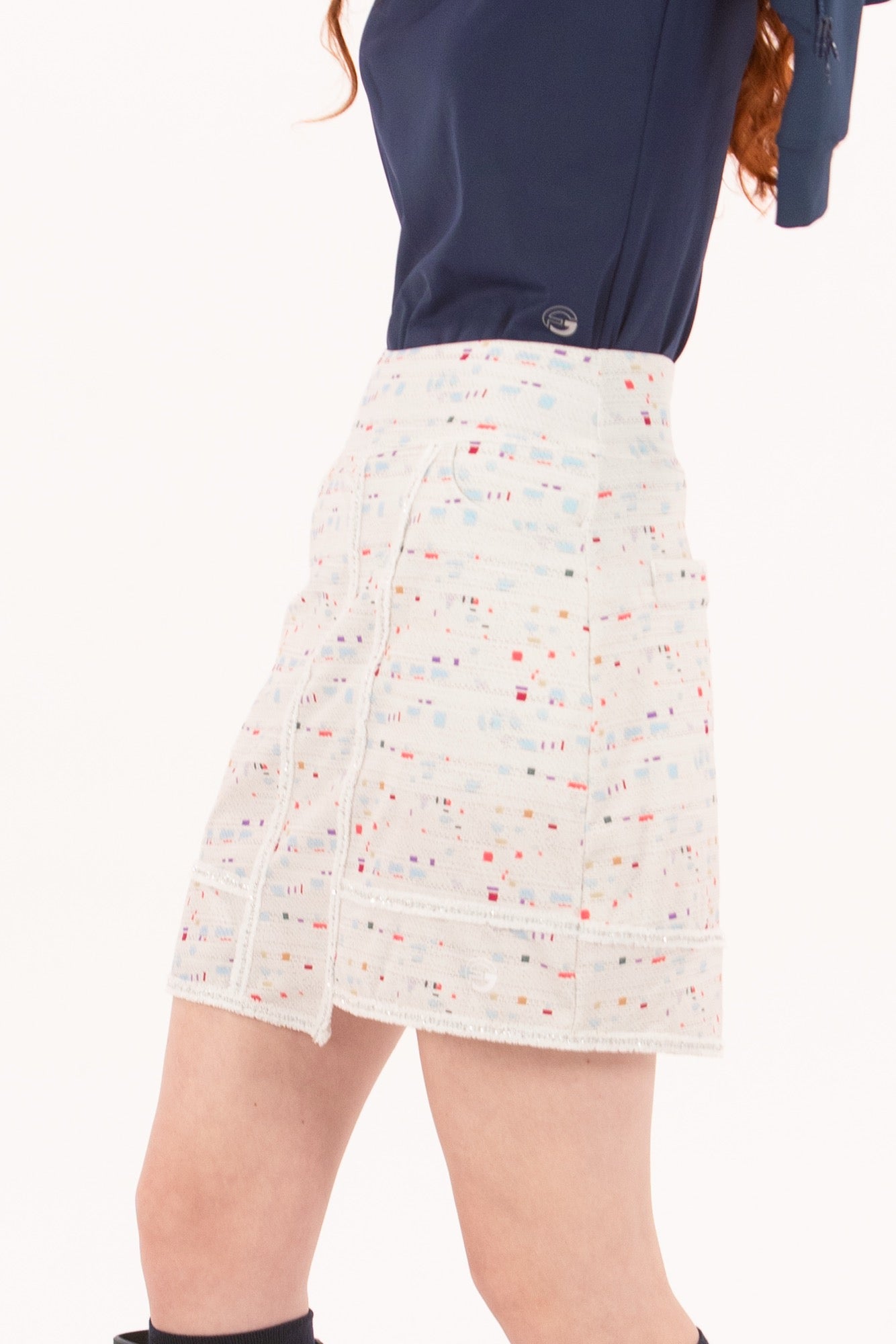 Boucle Trimmed Skirt