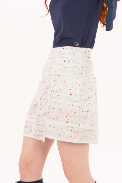 Boucle Trimmed Skirt