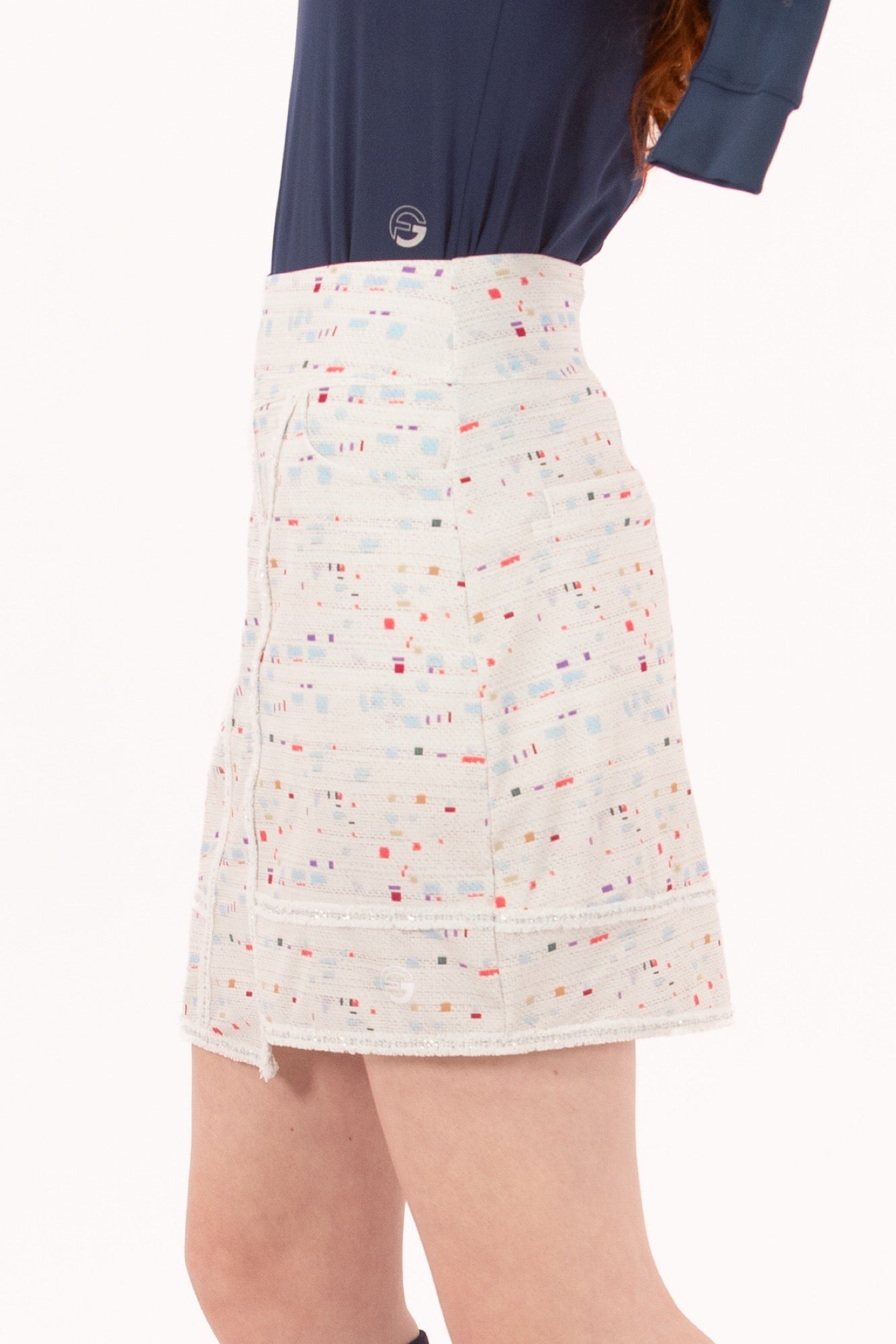 Boucle Trimmed Skirt