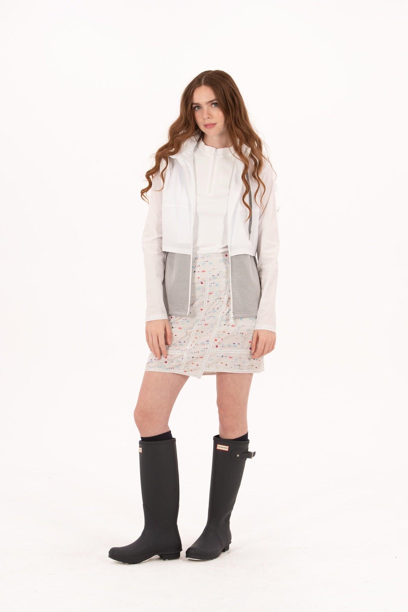 FG-0943-TALLBoucleTrimFauxWrapSkirt - GOLF LEAGUE