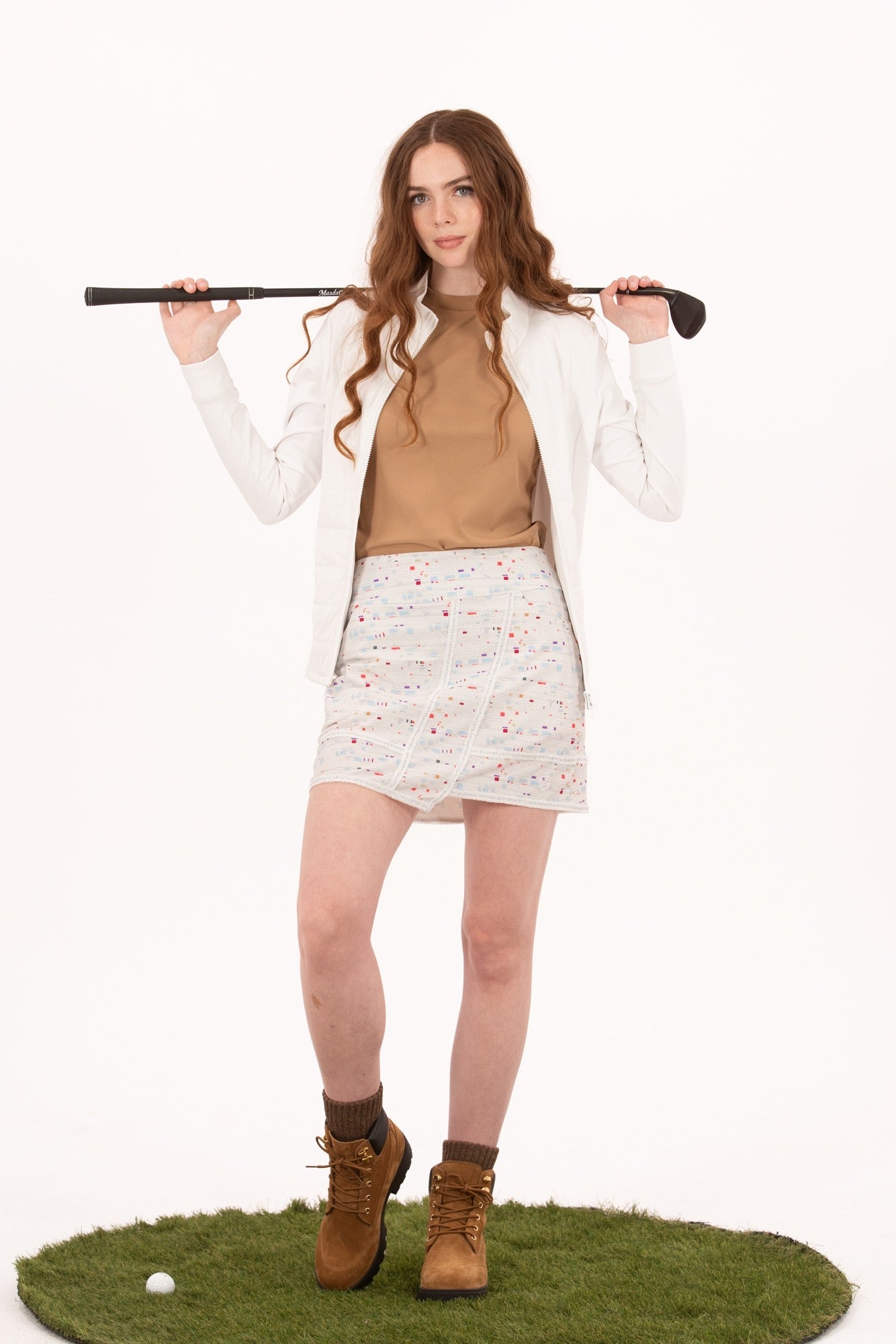 Boucle Trimmed Skirt