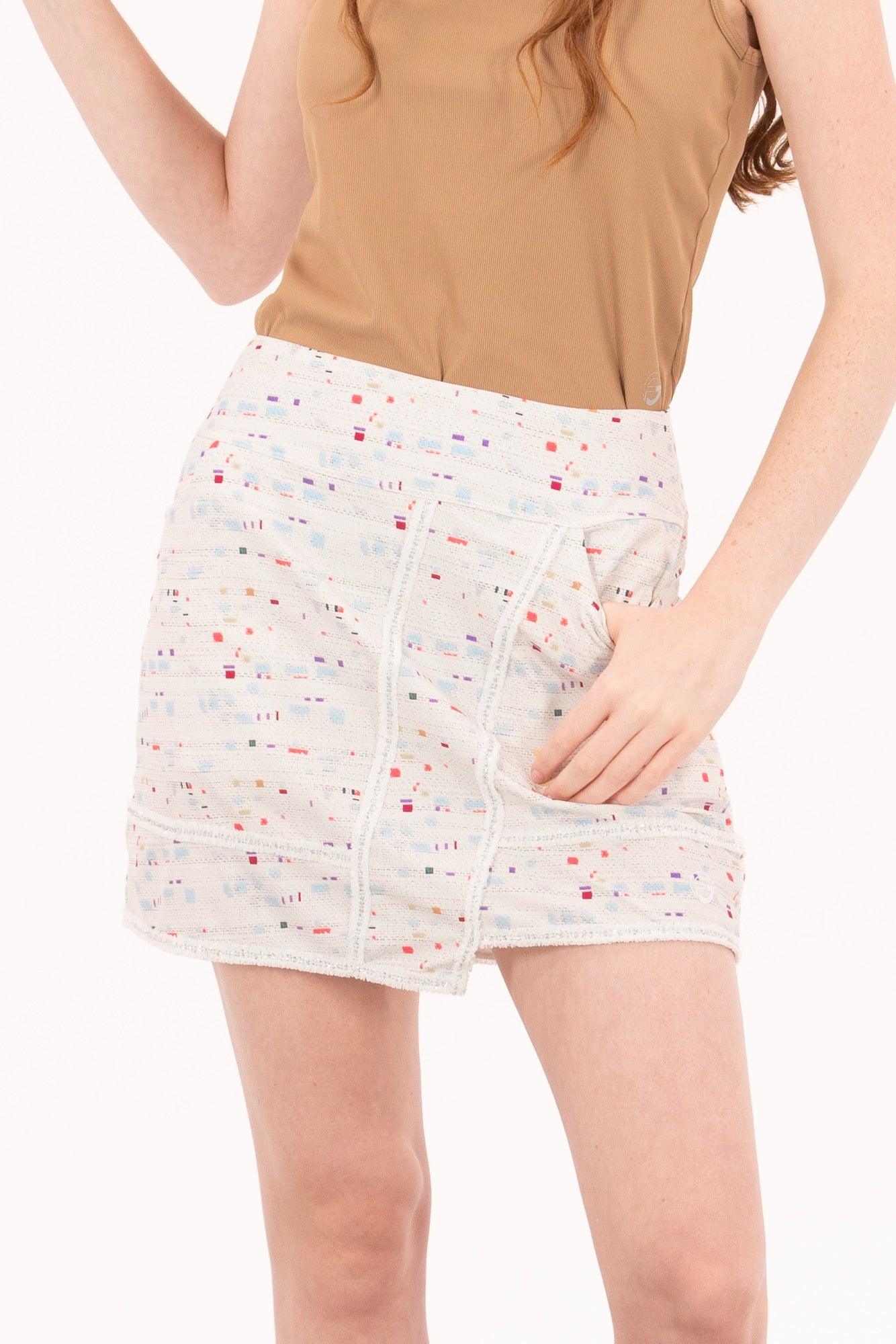 FG-0943BoucleTrimFauxWrapSkirt-21 - GOLF LEAGUE