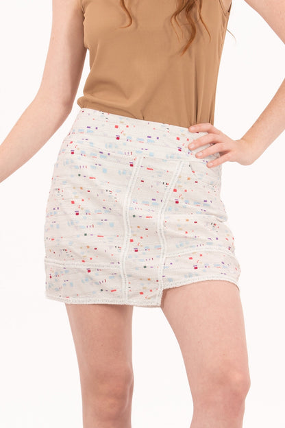 Boucle Trimmed Skirt