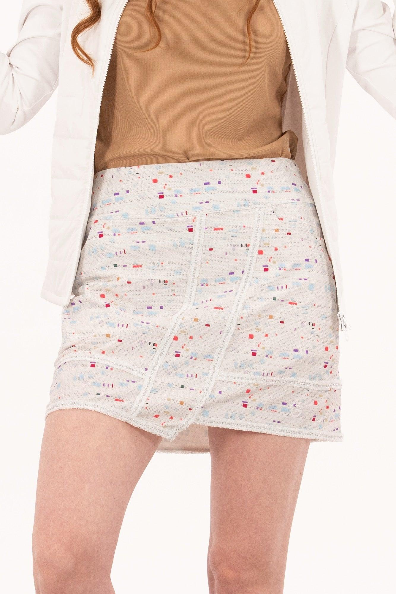 FG-0943BoucleTrimFauxWrapSkirt-24 - GOLF LEAGUE