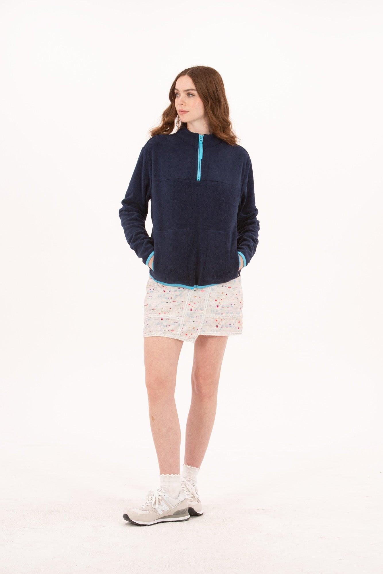 FG-0943BoucleTrimFauxWrapSkirt-5 - GOLF LEAGUE