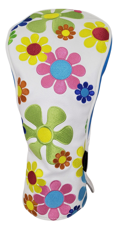 Flower Power Embroidered Driver Headcover by ReadyGOLF