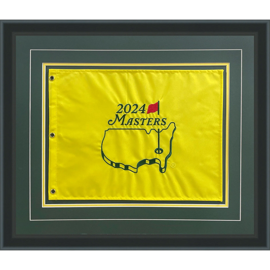 2024 Masters Deluxe Framed Golf Pin Flag - Scottie Scheffler Champion